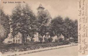 4125.1 Ambler Pa Postcard_Ambler Forest Avenue High School_circa 1907