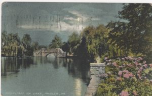 4125.104 Ambler Pa Postcard_Moonlight on Lake (Loch Linden)_circa 1910