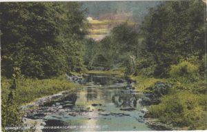 4125.38 Ambler Pa Postcard_Sunset on Wissahickon Creek_ circa 1913
