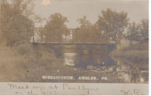 4125.39 Ambler Pa Postcard_Wissahickon Bridge North Ambler