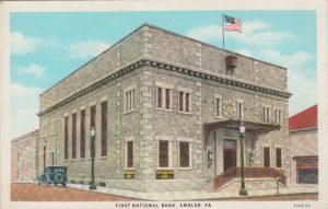 4125.62 Ambler Pa Postcard_First National Bank
