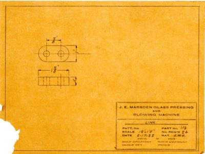 Marsden Glass Machinery Dwg #4128_49 Link 2_17_1922